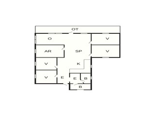 Casa de vacaciones Bjerregård Plano de planta 41