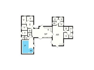 Vakantiehuis Grenaa Grondplan 5