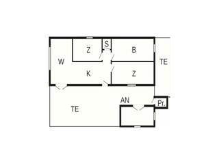 Maison de vacances Vorupør Plan d'étage 33