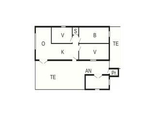 Maison de vacances Vorupør Plan d'étage 42