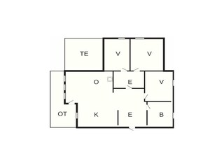 Casa de vacaciones Bæverfjord Plano de planta 33