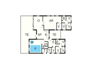 Vakantiehuis Houstrup Grondplan 41