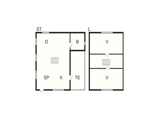 Maison de vacances Sønderho Sogn Plan d'étage 40