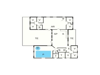 Holiday house Løkken Floor Plan 58
