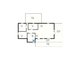 Vakantiehuis Lakolk Grondplan 42