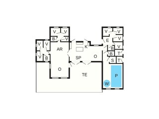 Casa per le vacanze Grenaa Pianta del piano 50