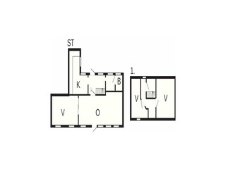 Vakantiehuis Aakirkeby Grondplan 6