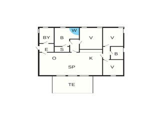 Vakantiehuis Bogense Grondplan 32