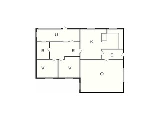 Vakantiehuis Thorsminde Grondplan 5