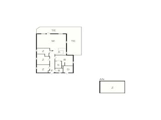 Vakantiehuis Bratten Strand Grondplan 37
