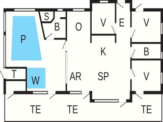 Vakantiehuis Bratten Strand Grondplan 37