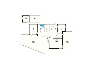 Vakantiehuis Bunken Grondplan 20