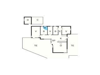 Vakantiehuis Bunken Grondplan 21