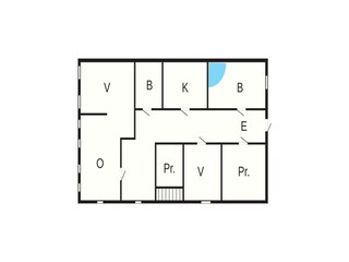 Vakantiehuis Visby Grondplan 33