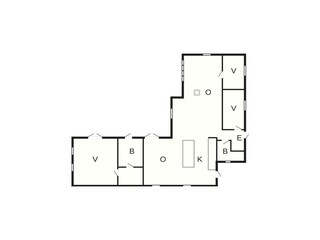 Casa per le vacanze Udsholt Strand Pianta del piano 52