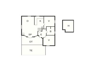 Vakantiehuis Bork Havn Grondplan 2