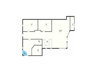 Casa de vacaciones Fjellerup Strand Plano de planta 2