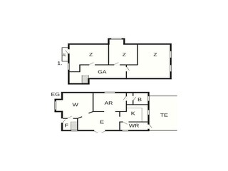 Vakantiehuis Maribo Grondplan 36