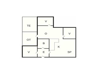 Vakantiehuis Arrild Grondplan 38