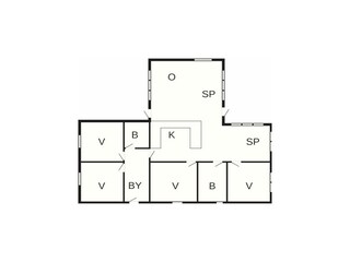 Vakantiehuis Ansager Grondplan 63