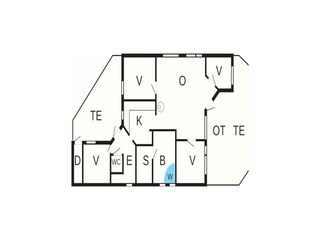 Casa de vacaciones Sydals Plano de planta 52