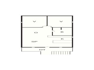 Apartamento Høll Plano de planta 2