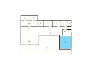 Vakantiehuis Vejby Strand Grondplan 77