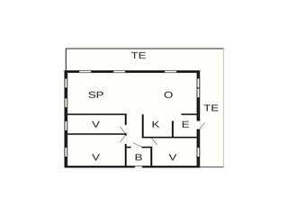 Vakantiehuis Rolla (Troms) Grondplan 63