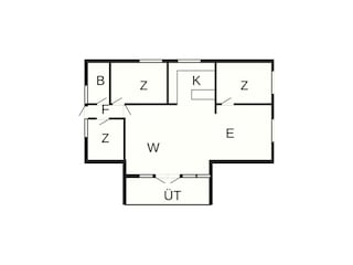Vakantiehuis Ansager Grondplan 23