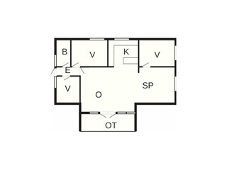 Vakantiehuis Ansager Grondplan 15