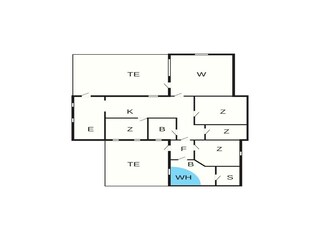 Vakantiehuis Slettestrand Grondplan 2