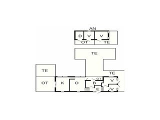 Vakantiehuis Ebeltoft Grondplan 45