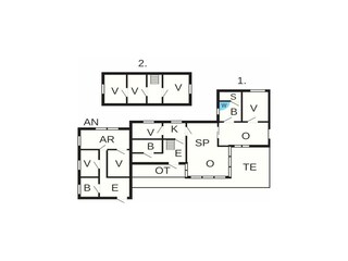 Vakantiehuis Thorsminde Grondplan 41