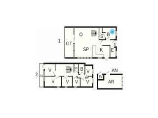 Vakantiehuis Marielyst Grondplan 40