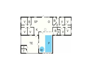 Casa de vacaciones Vester Husby Plano de planta 40