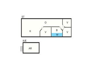 Vakantiehuis Høll Grondplan 41