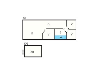 Casa de vacaciones Høll Plano de planta 41