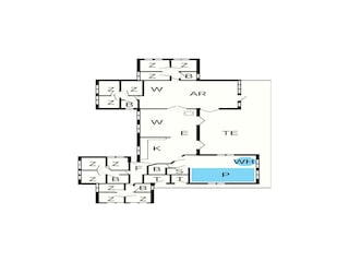 Vakantiehuis Houstrup Grondplan 53