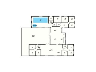 Casa de vacaciones Houstrup Plano de planta 3