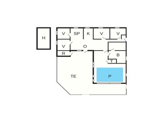 Vakantiehuis Løkken Grondplan 33