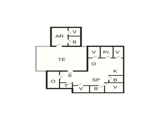 Vakantiehuis Saltum Grondplan 2