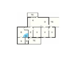 Vakantiehuis Sydals Grondplan 25