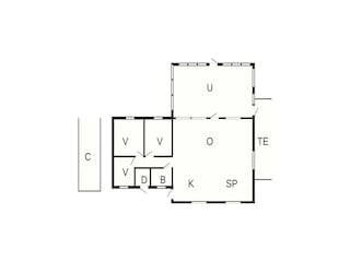 Casa de vacaciones Marielyst Plano de planta 41