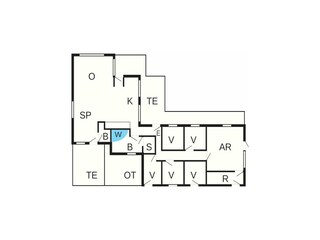 Vakantiehuis Rødhus Grondplan 37