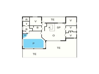 Casa de vacaciones Løkken Plano de planta 21