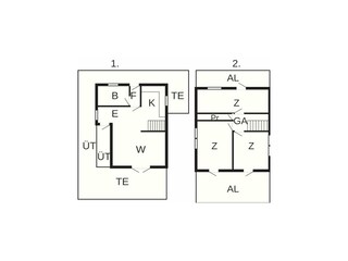 Vakantiehuis Fårevejle Grondplan 2