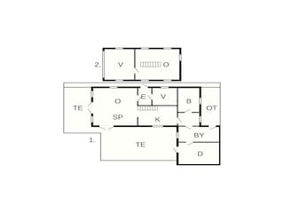 Maison de vacances Bedsted Plan d'étage 55