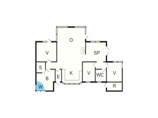 Vakantiehuis Hirtshals Grondplan 4