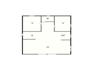 Vakantiehuis Gedser Grondplan 23