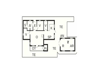Casa per le vacanze Henne Strand Pianta del piano 2
